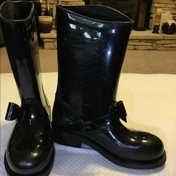 Red Valentino rubber rain boots - Picture 11 of 11